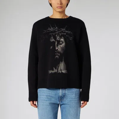 1989 STUDIO 1989 STUDIO KNIT ROUNDNECK JESUS BLACK