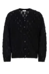 1989 Studio Black Mohair Blend Cardigan In Black