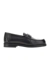 1989 Studio Loafers With Perforated Detail And Round Toe In Black