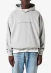 1989 Studio Cotton Lehman Brothers Hoodie With 2-pockets In Gray