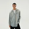 1989 Studio Denim Overshirt With Chest Pocket And Faded Wash In Light Blue