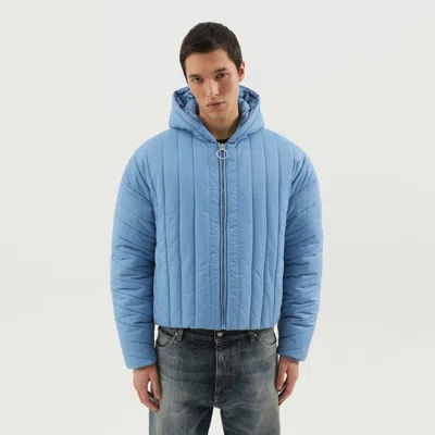 1989 STUDIO 1989 STUDIO LIGHT BLUE QUILTED DOWN JACKET