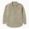 1989 Studio Light Washed Denim Overshirt With Breast-pocket In Green