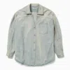 1989 Studio Denim Overshirt With Chest Pocket And Faded Wash