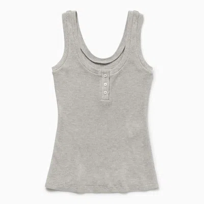 1989 Studio Light Grey Waffle Tank Top