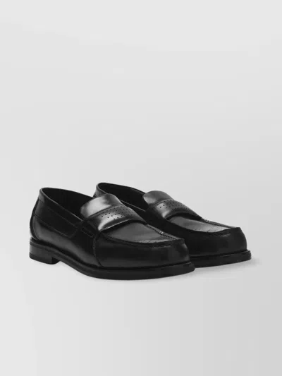 1989 STUDIO LOAFERS WITH PERFORATED DETAIL AND ROUND TOE