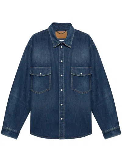 1989 Studio Camicia Ss2427 Wash2 In Blue