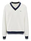 1989 Studio Jp V-neck Sweatshirt In White