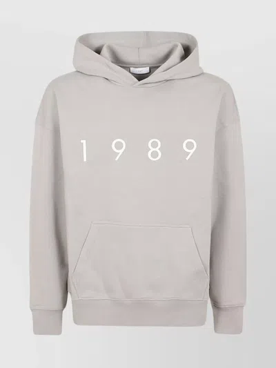 1989 Studio Logo Hoodie In Heather Grey