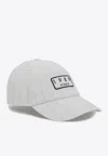 1989 Studio Logo Patch Striped Baseball Cap In Gray