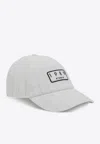 1989 Studio Logo Patch Striped Baseball Cap In Gray