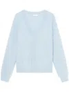 1989 Studio Logo-print Brushed Cardigan In Blue