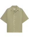 1989 Studio Logo-print Contrast-trim Shirt In Green