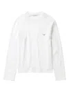 1989 Studio Long-sleeved T-shirt With Embroidered Logo In White