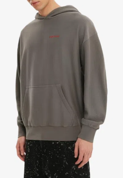 1989 Studio Logo-printed Hooded Sweatshirt In Gray