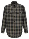 1989 Studio Plaid Shirt Logo Chest Pockets In Gray