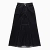 1989 Studio Flared Maxi Denim Skirt