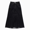 1989 Studio Flared Maxi Denim Skirt