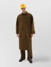 1989 Studio Mackintosh Coat With Back Yoke And Collar In Brown