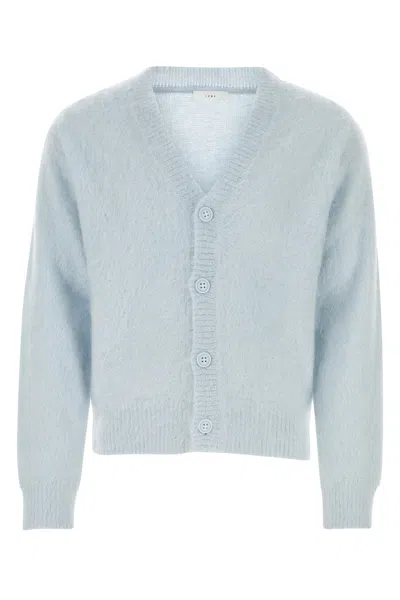 1989 STUDIO 1989 STUDIO PASTEL LIGHT BLUE MOHAIR BLEND CARDIGAN