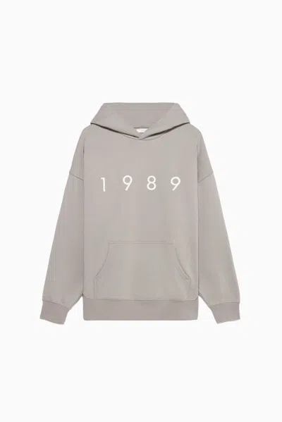 1989 Studio Man's 1989 Logo Hoodie In Gray
