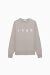 1989 Studio Woman's 1989 Logo Sweatshirt In Gray