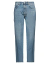 1989 Studio Man Jeans Blue Size 33 Cotton, Leather In Blue