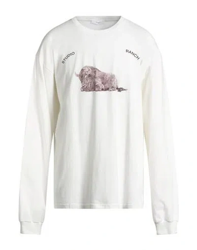 1989 Studio Man Sweatshirt Ivory Size Xl Cotton In White