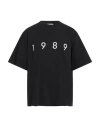 1989 Studio Solid Color Crew-neck T-shirt With Contrasting Logo