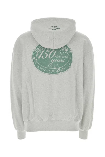 1989 Studio Melange Grey Cotton Sweatshirt In Oatmealgrey