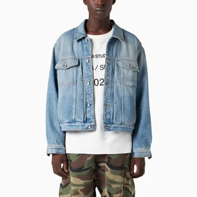 1989 Studio Men's 50s Rodeo Denim Jacket In Blue