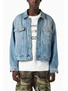 1989 Studio Logo-embossed Denim Jacket In Light Blue
