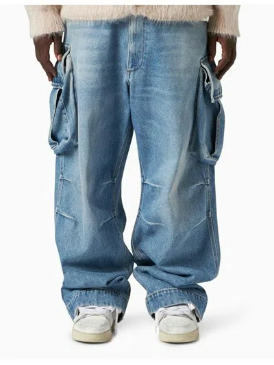 1989 STUDIO MEN'S DENIM CARGO JEANS
