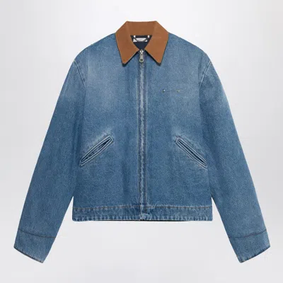 1989 Studio Men's Denim Worker Jacket 1989 In Blue
