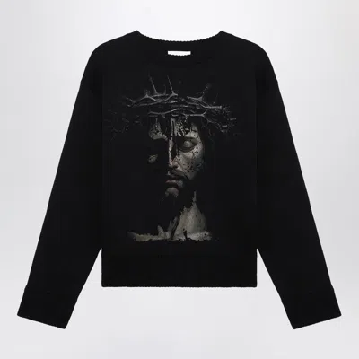 1989 Studio Men's Knit Roundneck Jesus Black