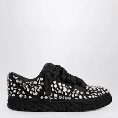 1989 STUDIO MEN'S SKATE SNEAKER CRYSTALS BLACK | SIZE 41 | UFW24.801.CRYSTSUE