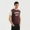 1989 Studio Boy Graphic Print Crew Neck T-shirt In Brown