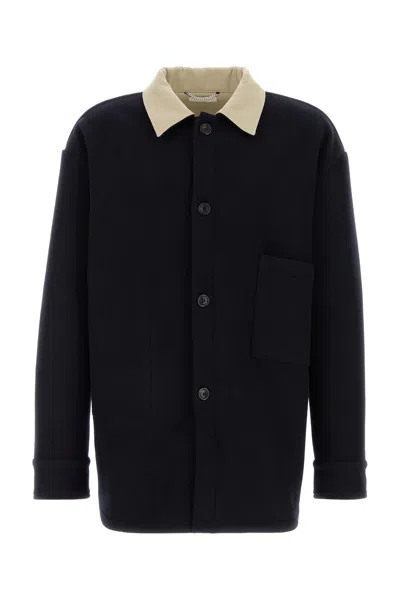 1989 STUDIO CAPPOTTO IN MISTO LANA BLU NOTTE  UOMO