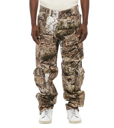 1989 Studio Multicolor Camo Print Trousers In Brown