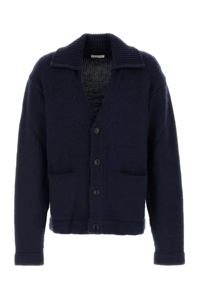 1989 Studio Navy Blue Wool Pocket Cardigan