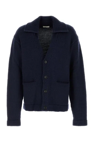 1989 STUDIO 1989 STUDIO NAVY BLUE WOOL POCKET CARDIGAN