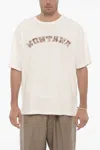 1989 Studio Oversize Fit Montana Crew-neck T-shirt With Contrasting Prin In White