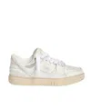 1989 Studio Lived-in Leather Skate Dirty Mid-top Sneakers In White