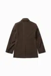1989 Studio Pinstripe Blazer In Brown