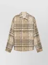 1989 Studio Plaid Jacquard Overshirt Back Embroidery In Multi