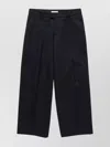 1989 Studio Pleated Chino Trousers With Back Pockets In Black