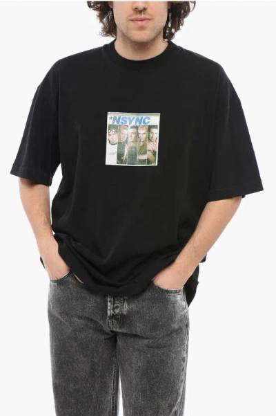 1989 Studio Printed Nsync Album Crewneck T-shirt In Black