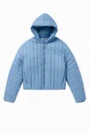 1989 Studio Puffer Cropped Jacket In Blue