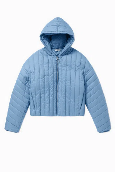 1989 Studio Puffer Cropped Jacket In Blue