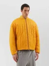 1989 Studio Quilted Down Jacket Long Sleeves In Orange